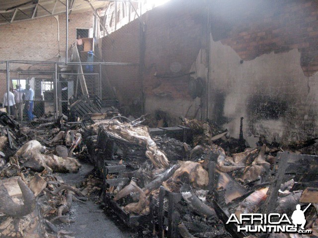 Fire at Trophy Warehouse in Zimbabwe Bulawayo