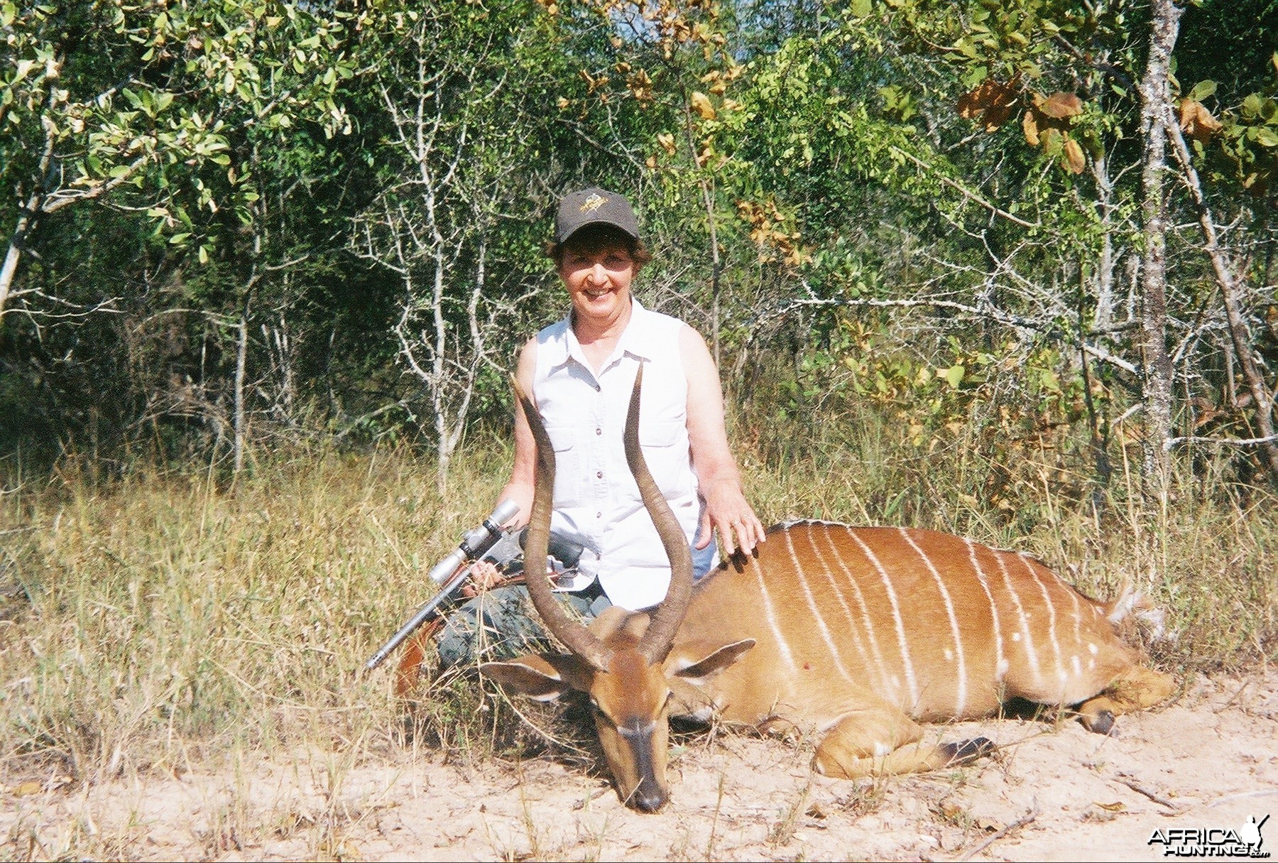 best pic of deena and her nontypical trophy rare nyala
