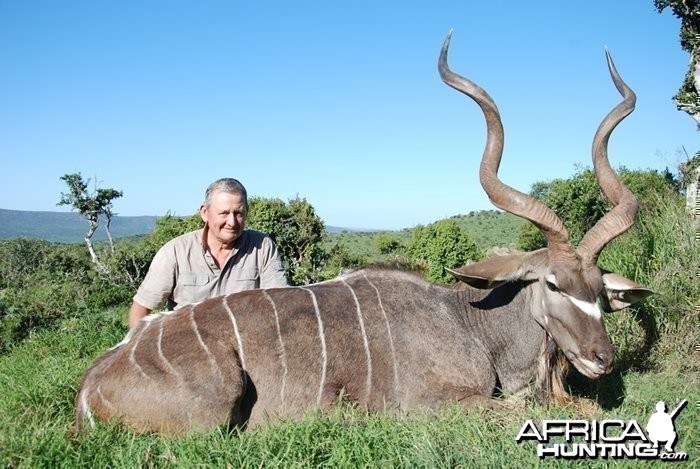 Richard Ahern's 50.5 inches Kudu Bull shot at Induna Safaris, the 2012 reco