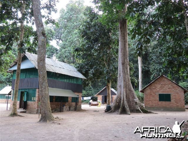 Hunting camp in Congo