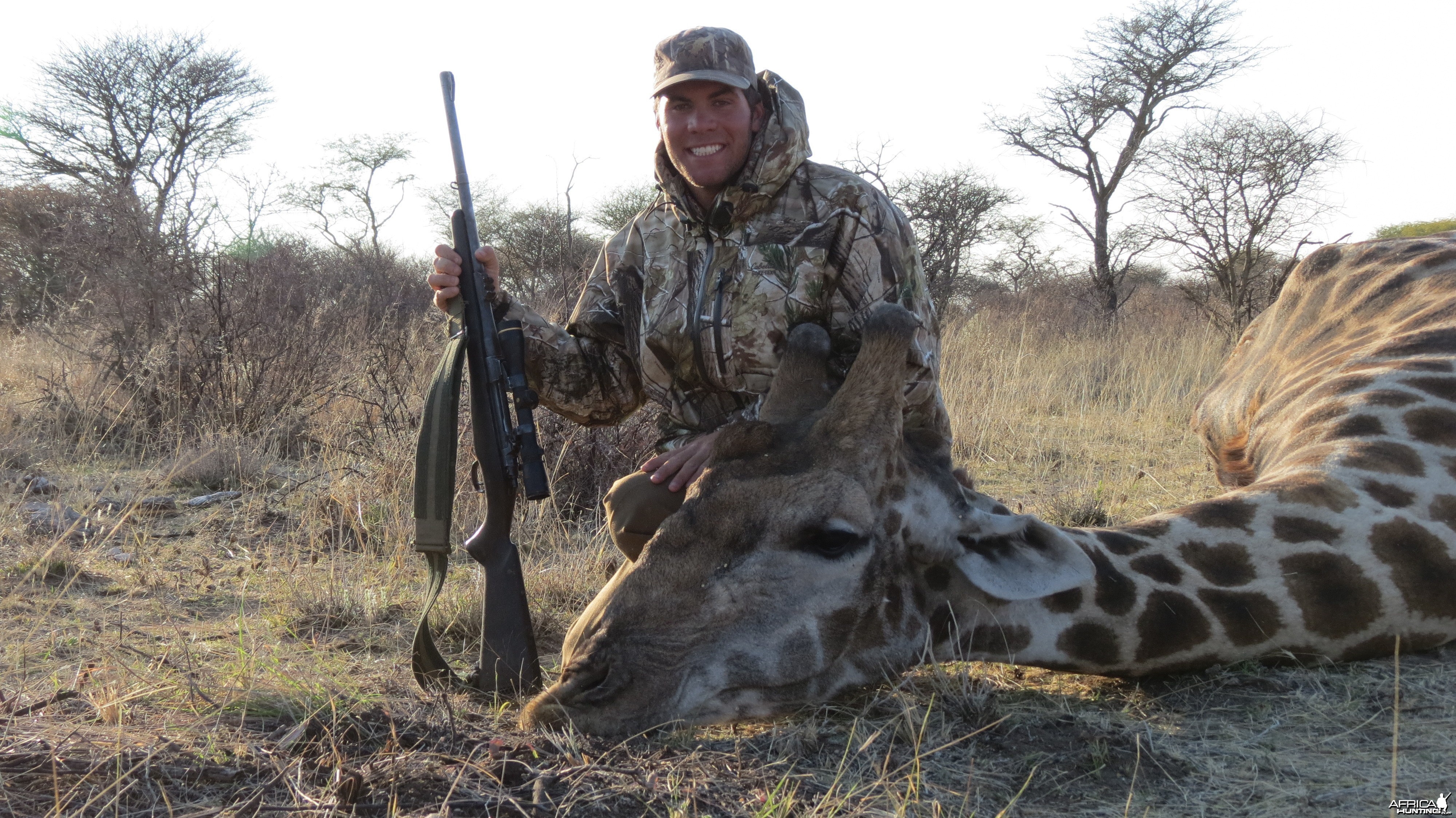 Giraffe hunted with Ozondjahe Hunting Safaris in Namibia