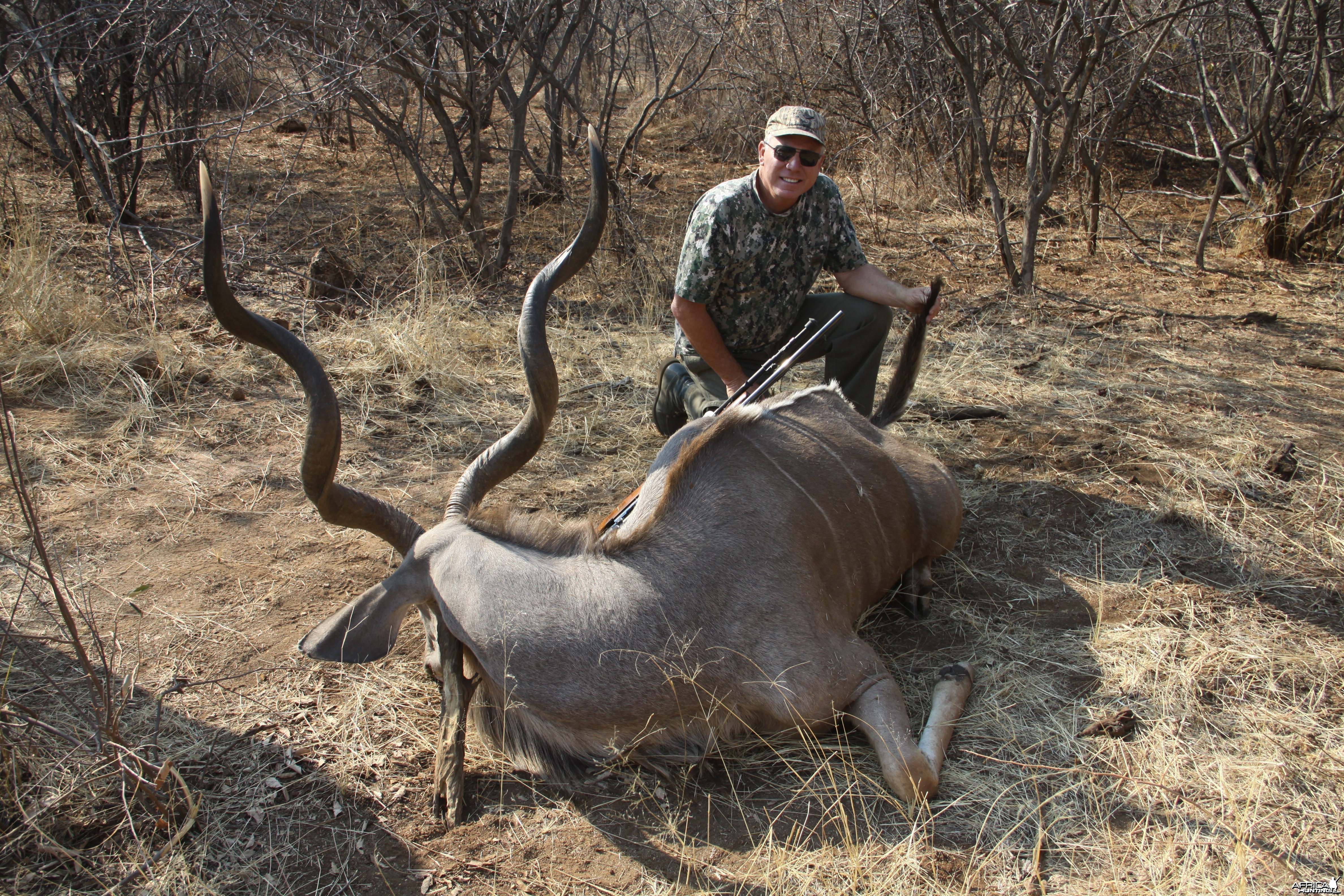 Greater Kudu hunted with Ozondjahe Hunting Safaris in Namibia