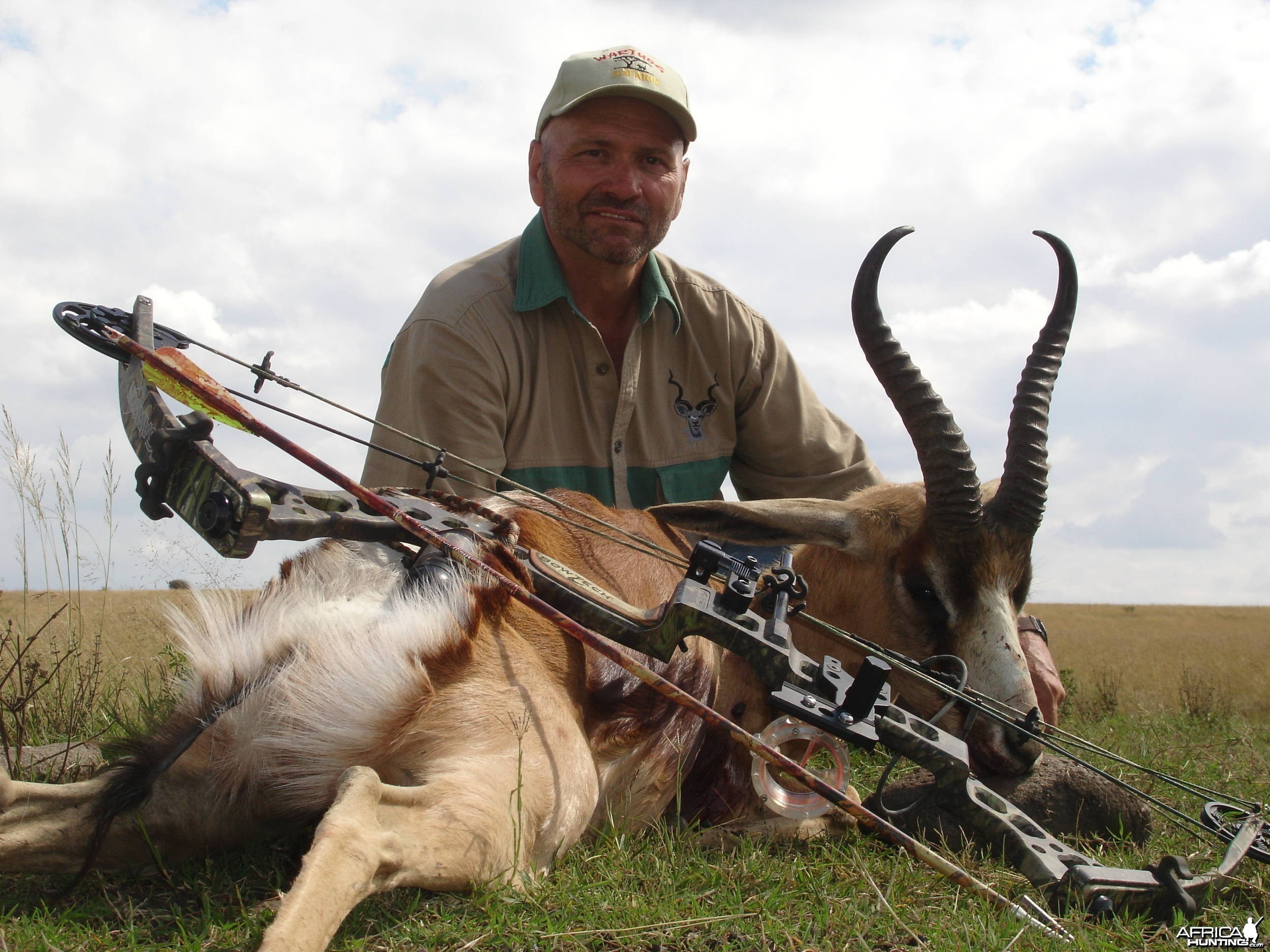 Copper Springbok with bow, took with Warthog Safaris