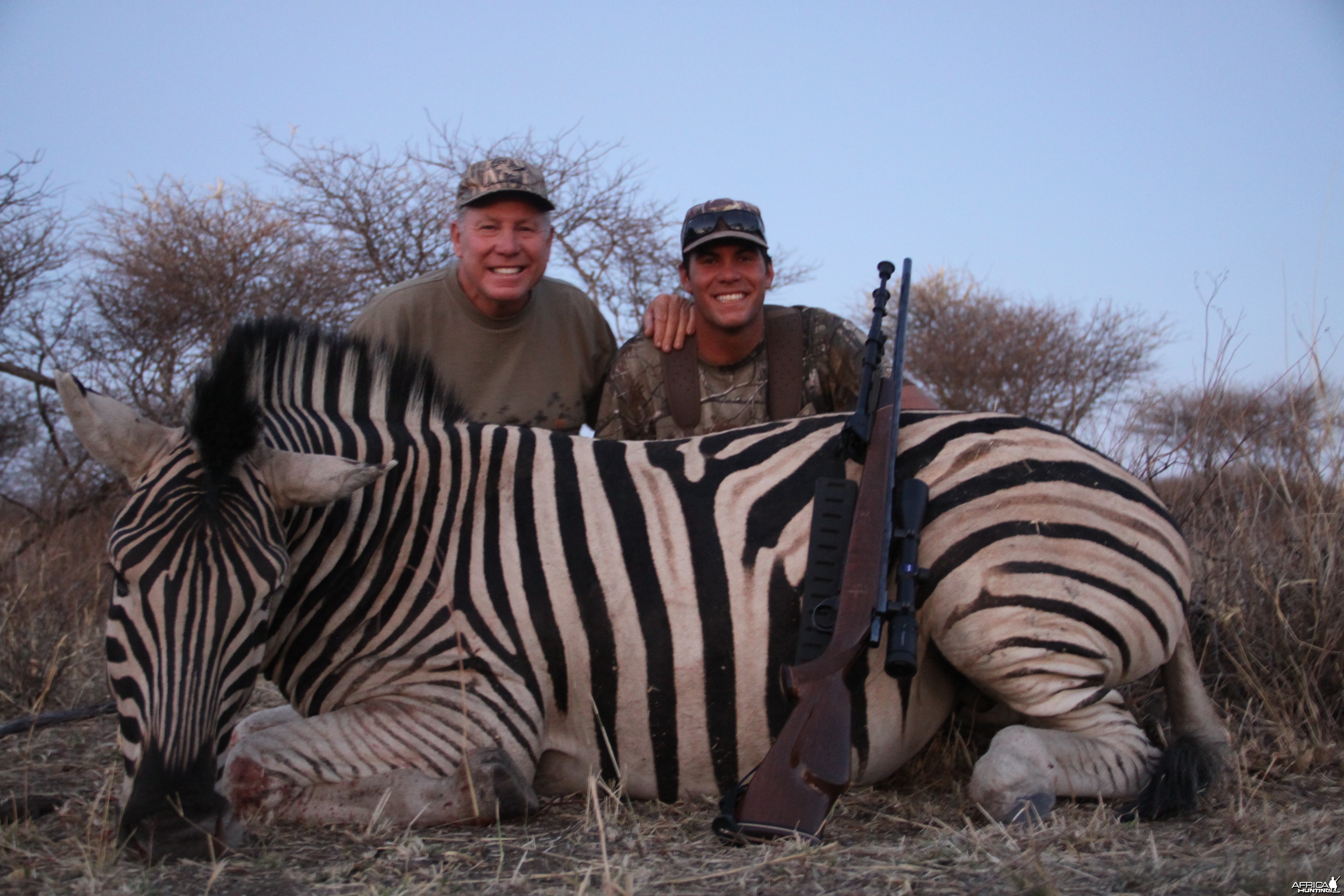 Hunting Burchell's Zebra in Namibia