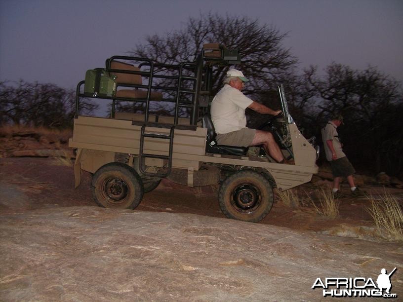 Steyr Puch Haflinger equipped for hunting