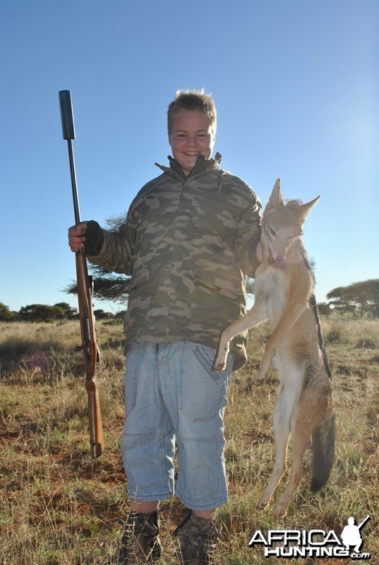 Jackal hunt with Wintershoek Johnny Vivier Safaris