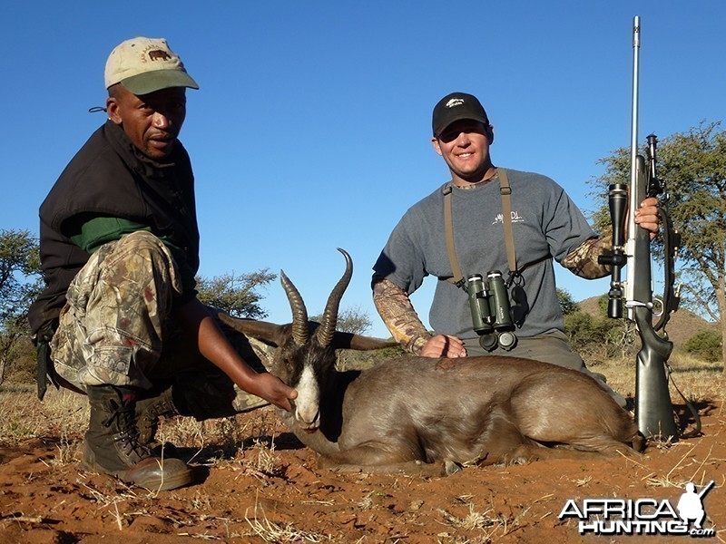 Black Springbok hunt with Wintershoek Johnny Vivier Safaris