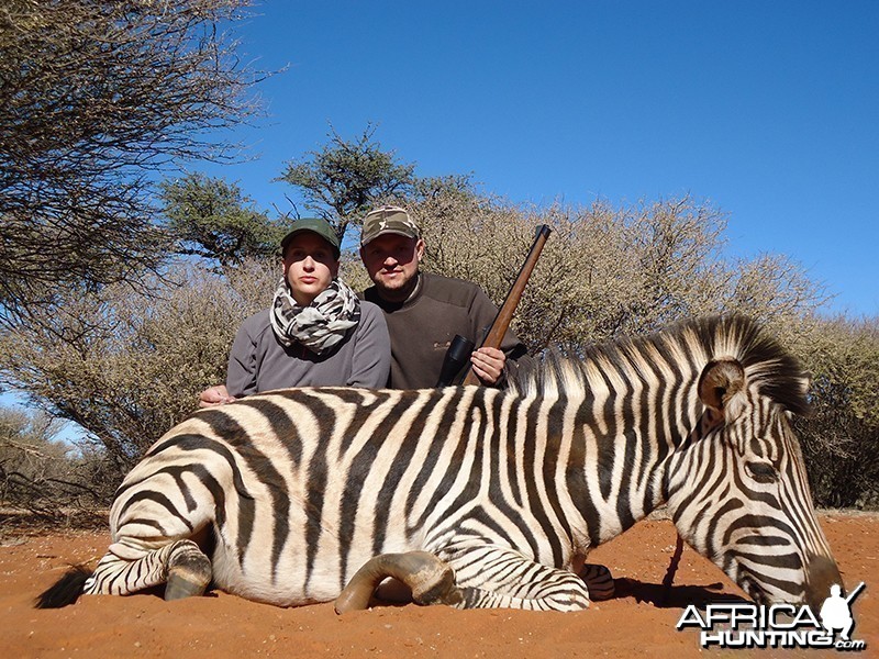 Zebra hunt with Wintershoek Johnny Vivier Safaris