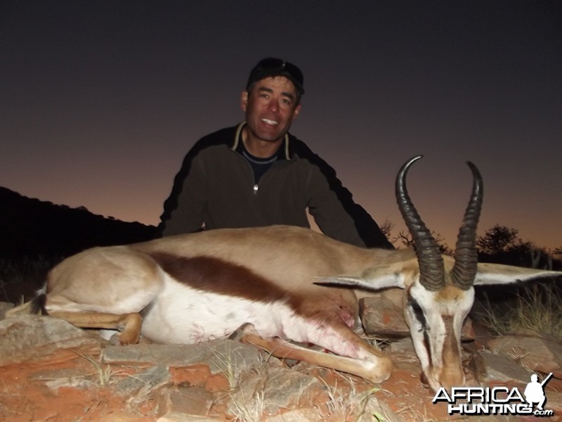 Springbok hunt with Wintershoek Johnny Vivier Safaris