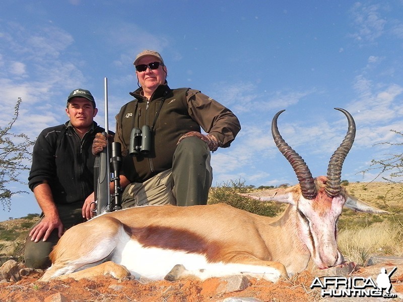 Springbok hunt with Wintershoek Johnny Vivier Safaris