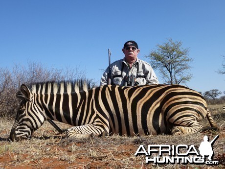 Zebra hunt with Wintershoek Johnny Vivier Safaris