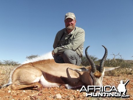 Springbok hunt with Wintershoek Johnny Vivier Safaris