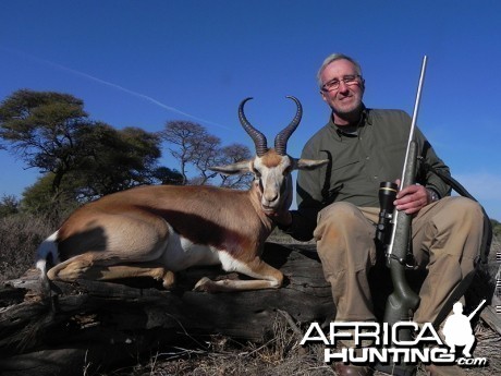 Springbok hunt with Wintershoek Johnny Vivier Safaris