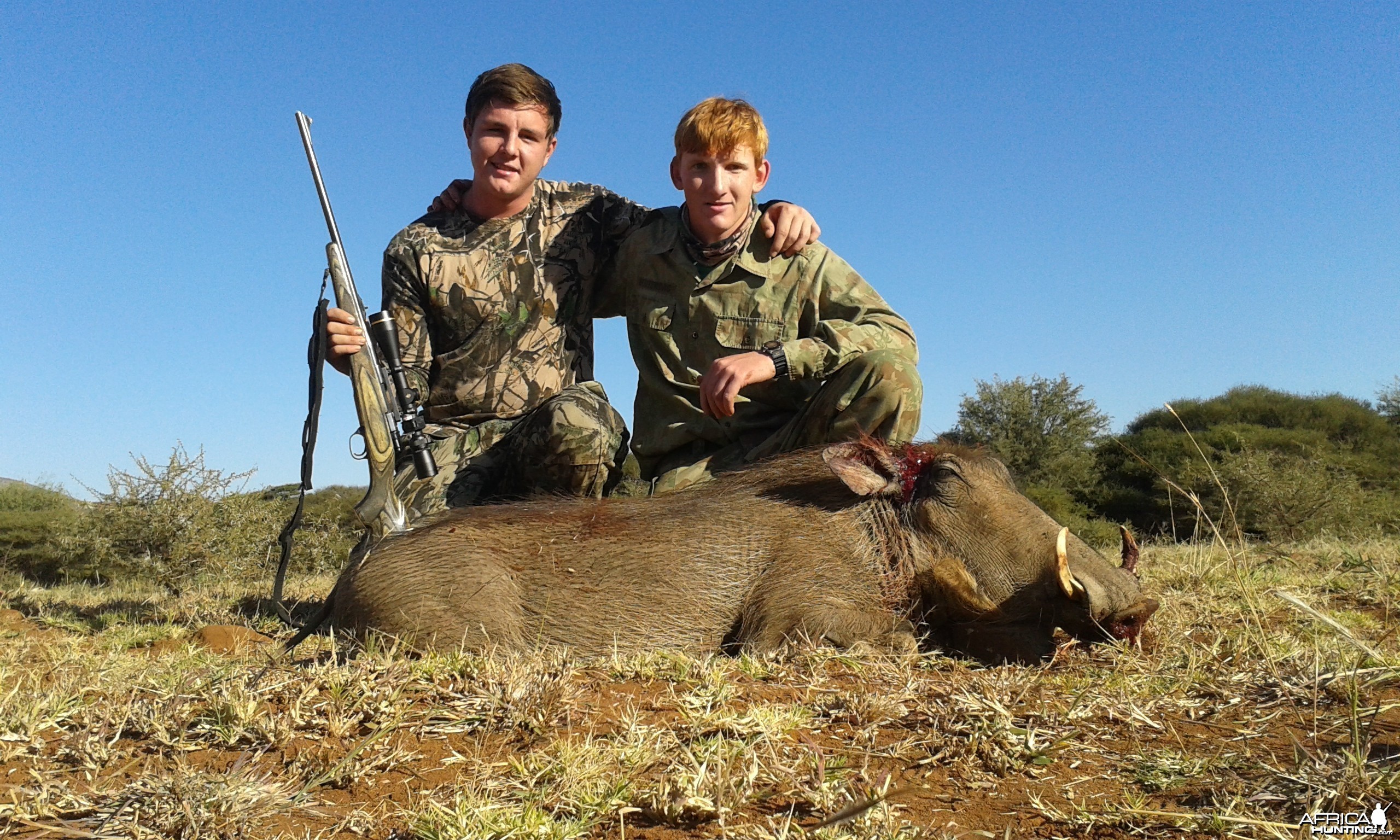 warthog shot by a friend