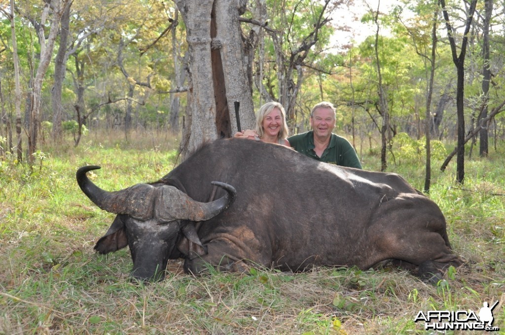 Hunting in the Selous Buffalo