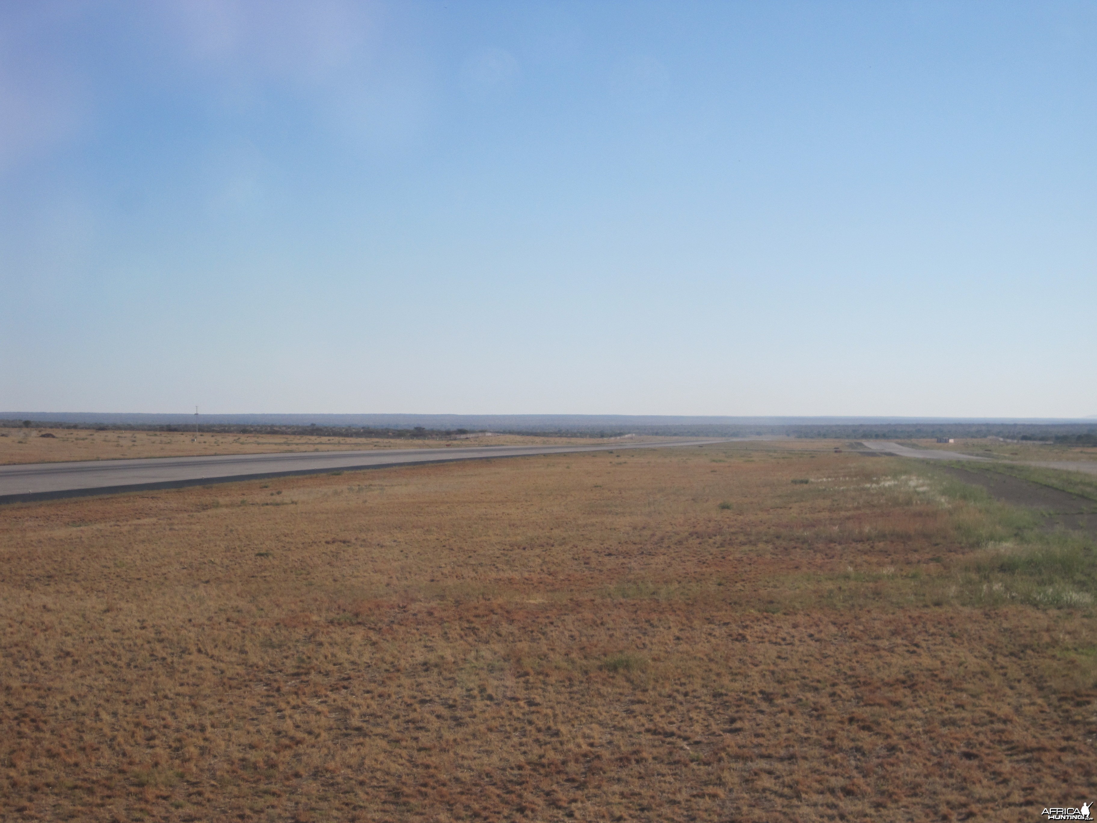 Runway at the International Airport in Windhoek, Namibia