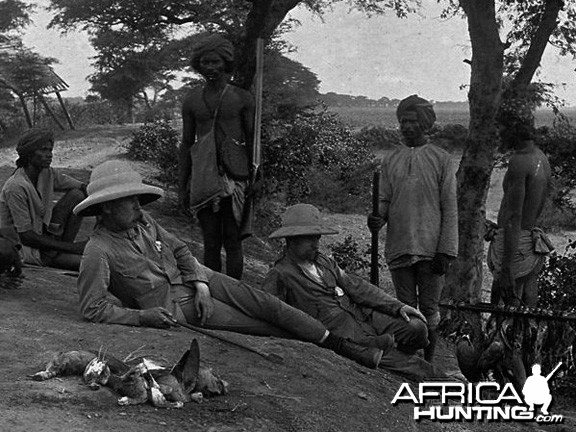 Bird shooting party in Mandalay Western Burma 1885