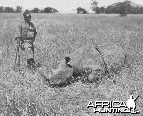 1909 Mombasa Nairobi Theodore Roosevelt Hunting Rhino