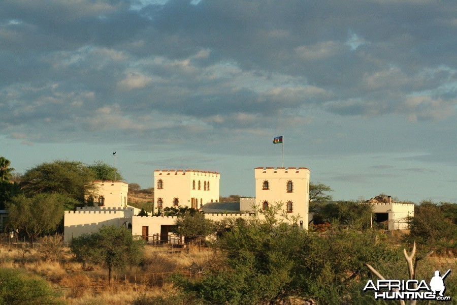 Azerbaijan flag in Namibia