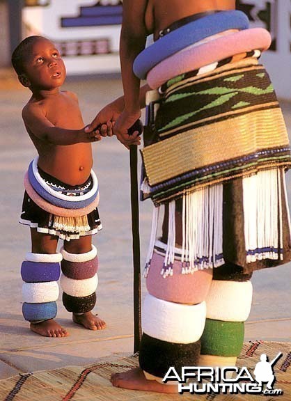 Ndebele Woman and Kid