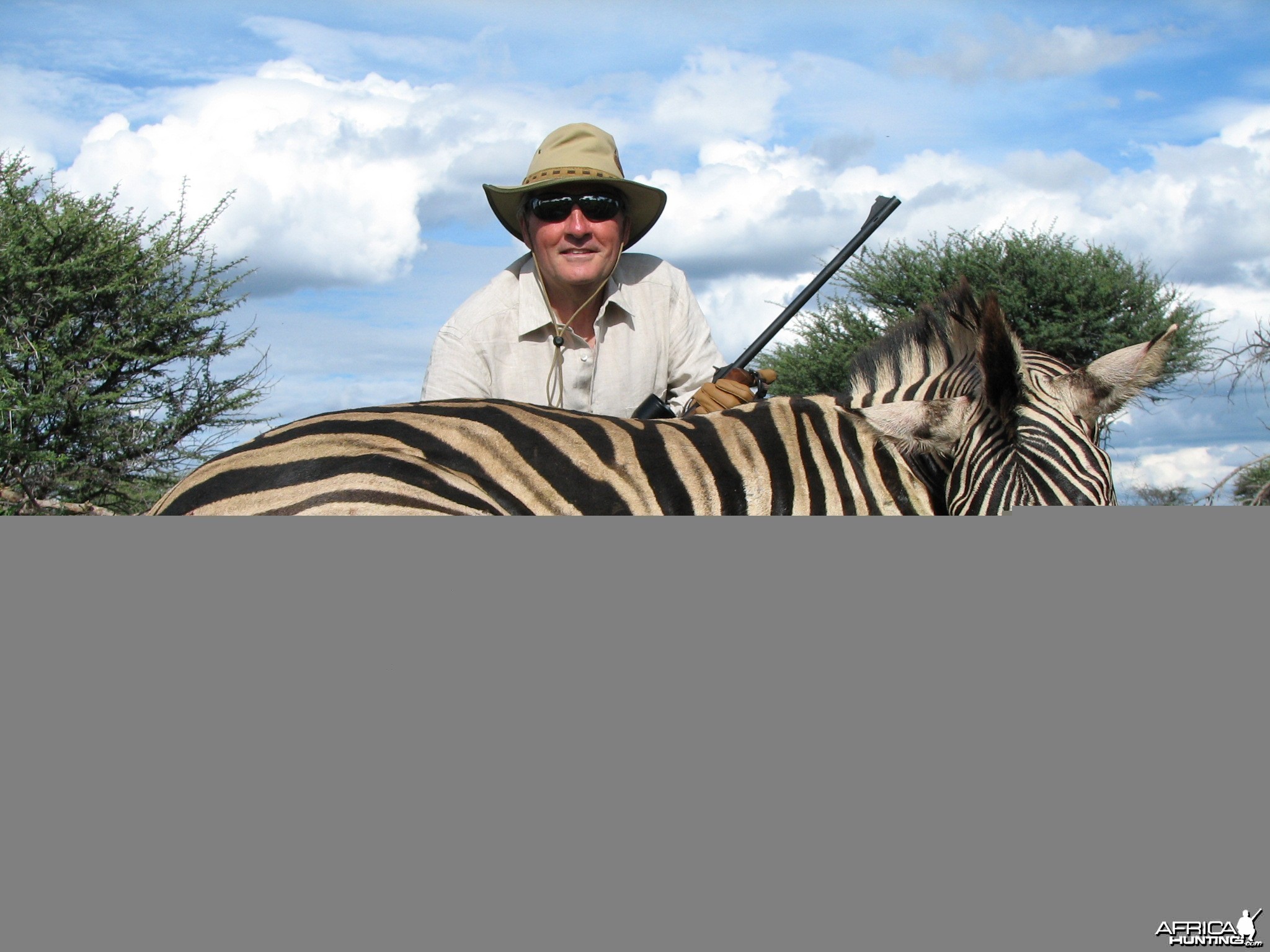 Hunting Burchell's Zebra in Namibia