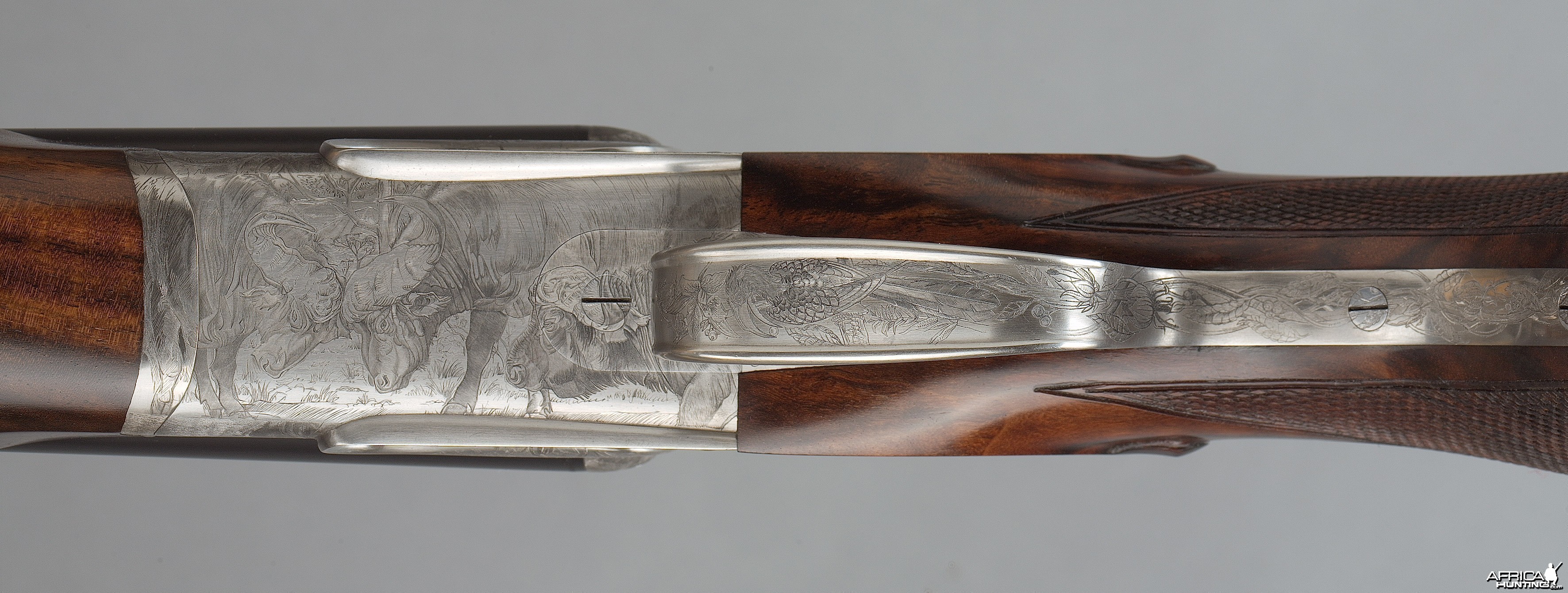 Azur Safari Eloge Double Rifle by Verney-Carron with Buffalo Engraving