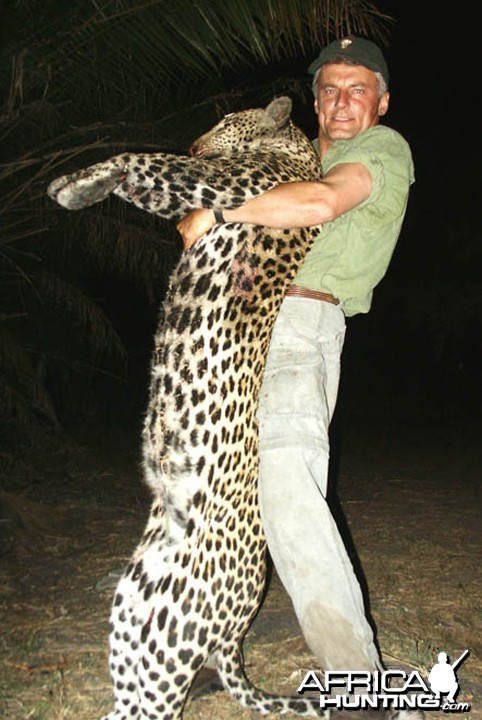 Hunter and Writer J. Alain Smith Leopard