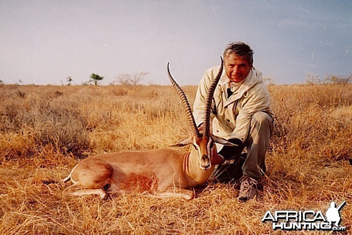Bela Hidvegi with Grant Gazelle hunted in Tanzania