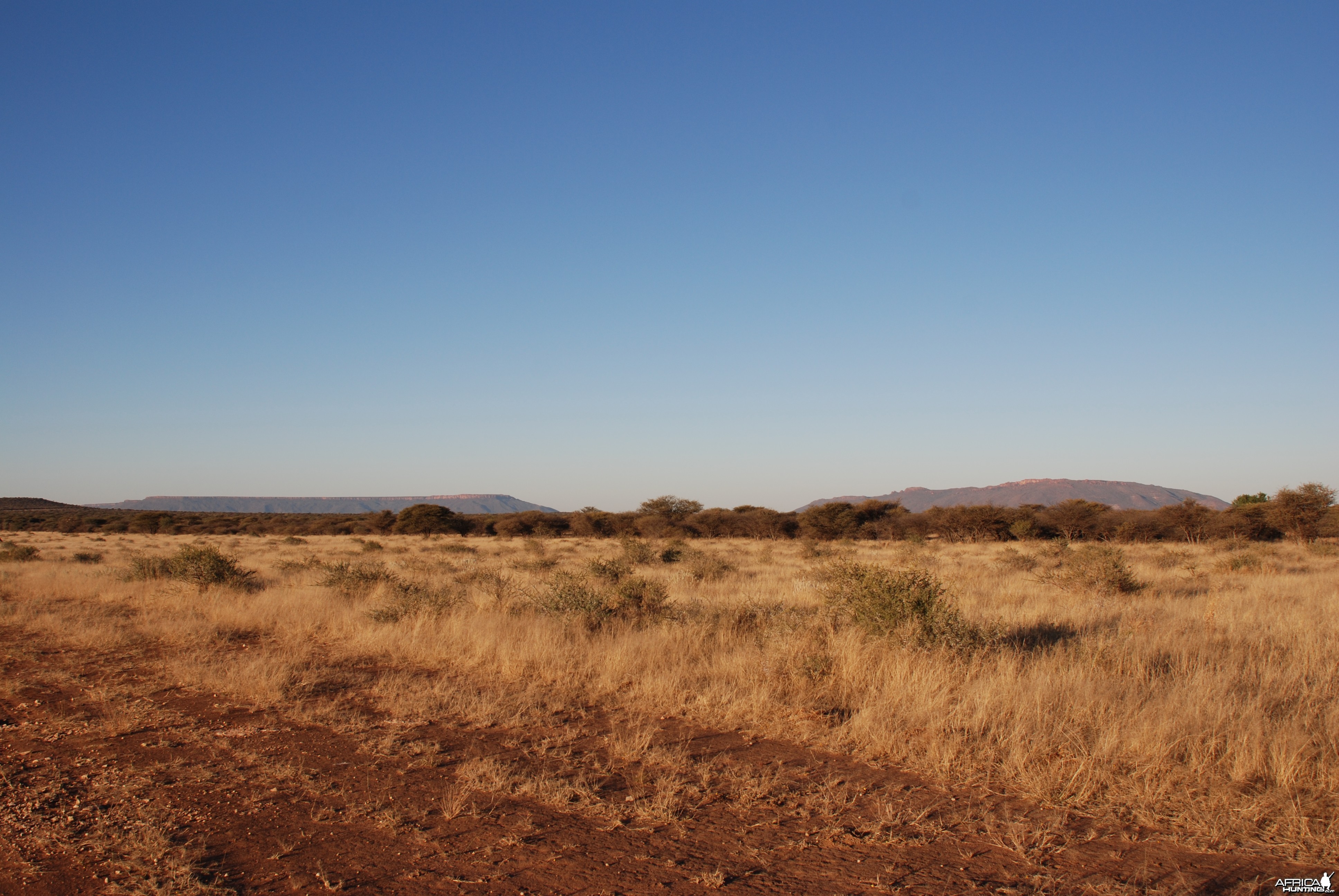 View of Waterberg Plateau from Ozondjahe