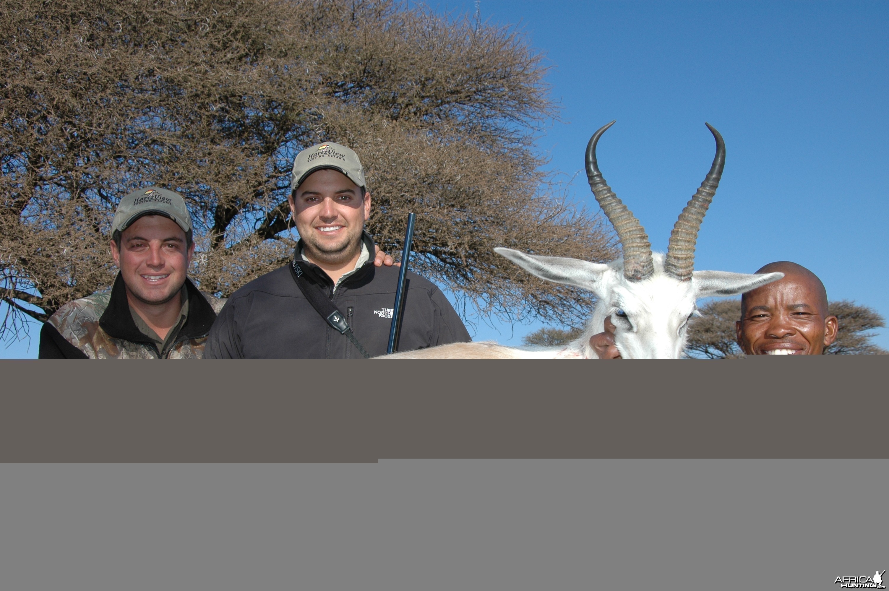 White Springbok hunted with Hartzview Hunting Safaris
