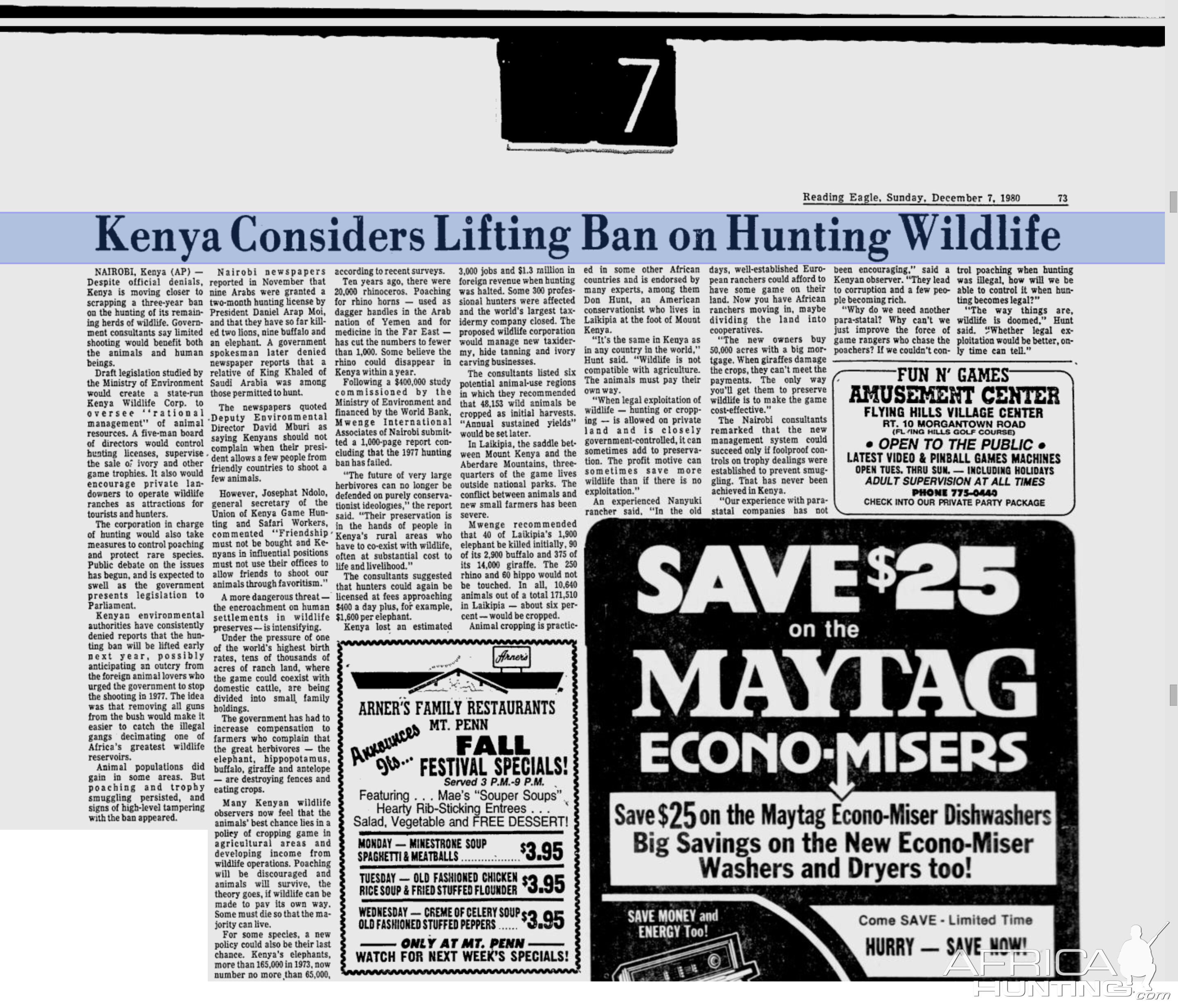 Kenya Considers Lifting Ban On Hunting Wildlife