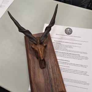 The Tony Tomkinson Spiral Horned Antelope Award 2022