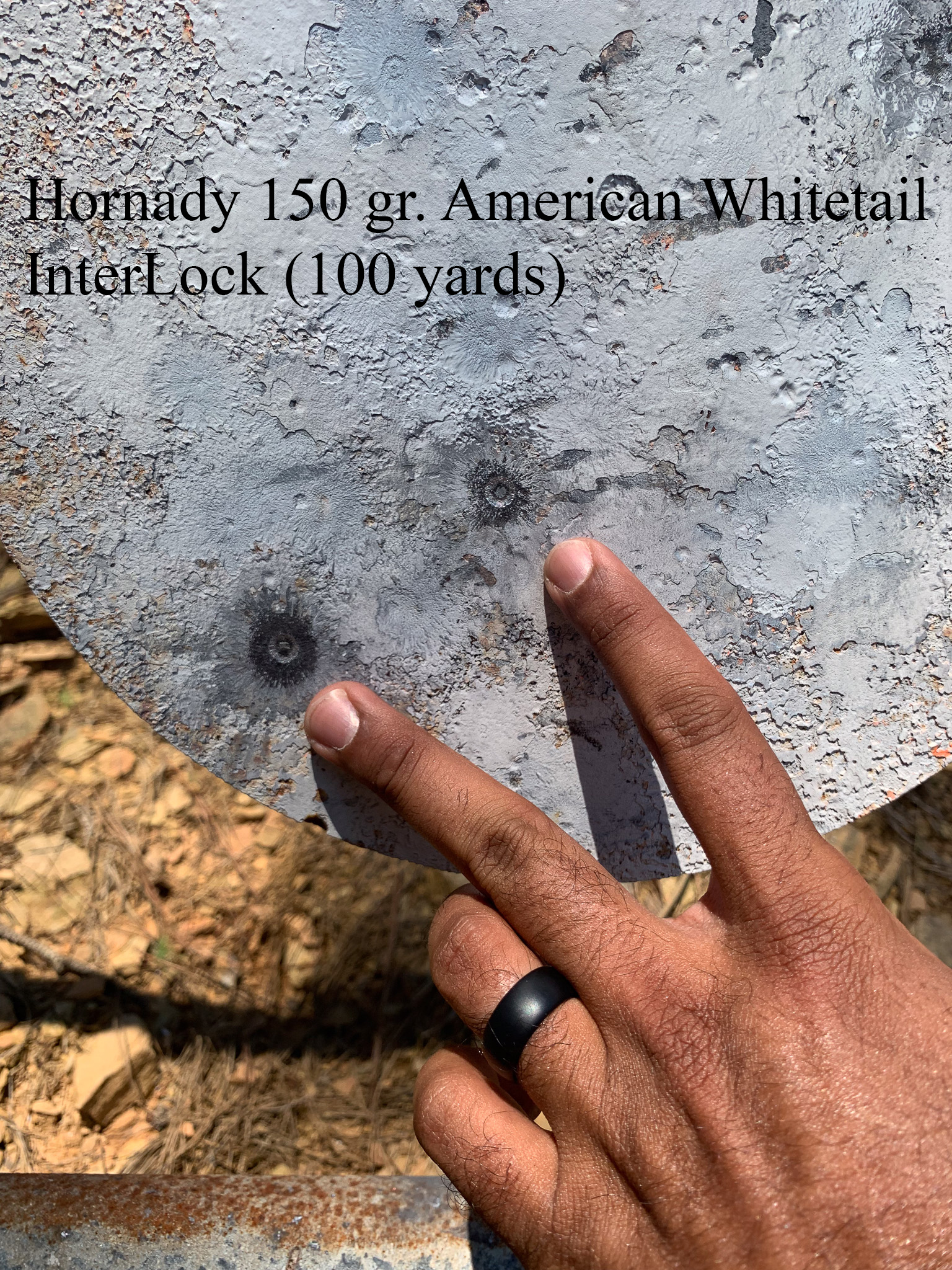Hornady 150 gr American Whietail InterLock-100 yds.jpg