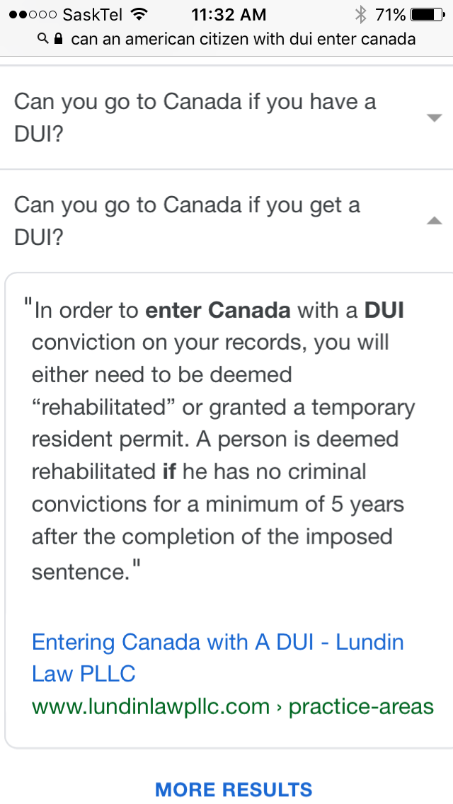 American DUI In Canada | AfricaHunting.com