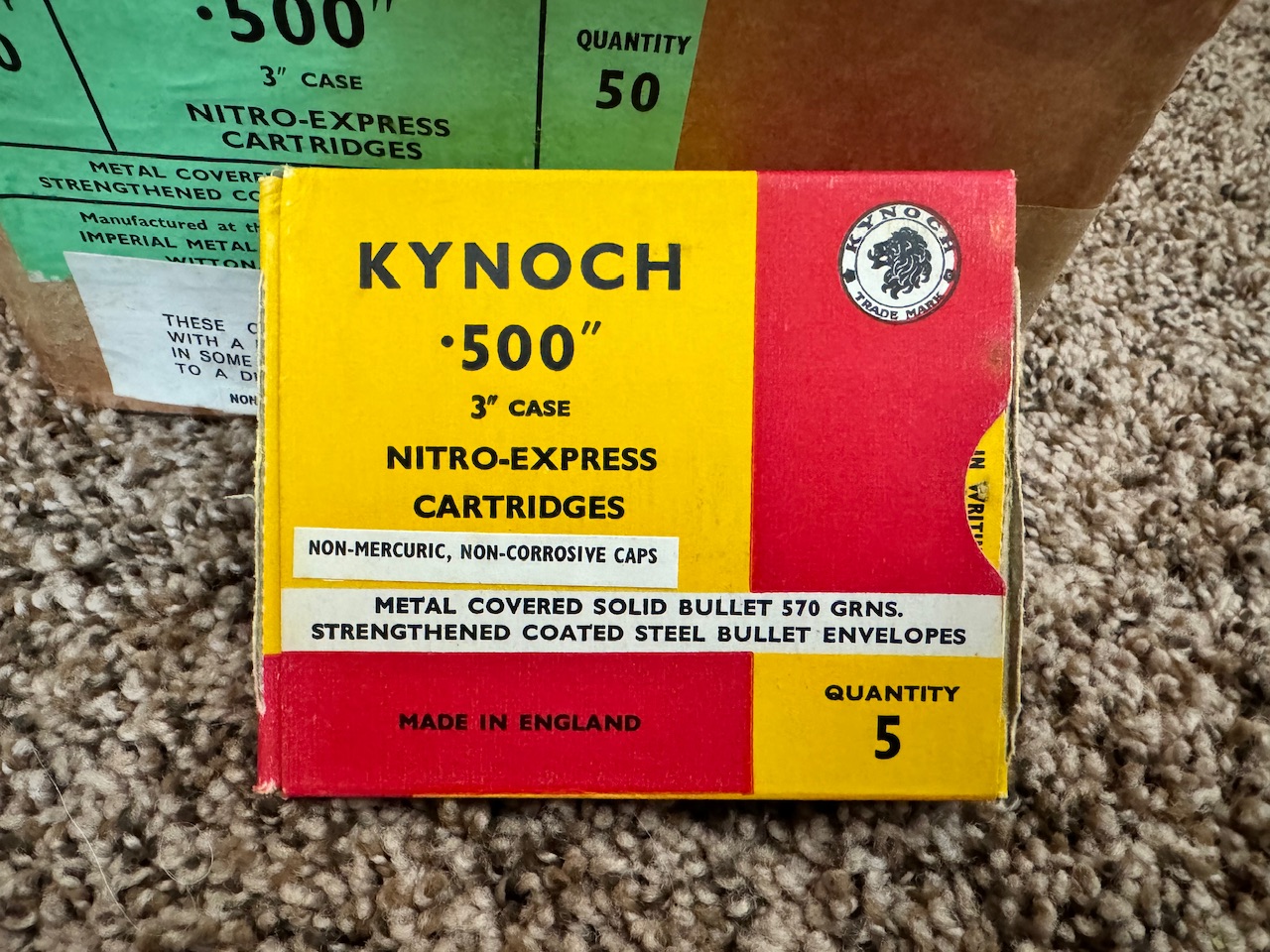 Case Of Kynoch 500NE | AfricaHunting.com