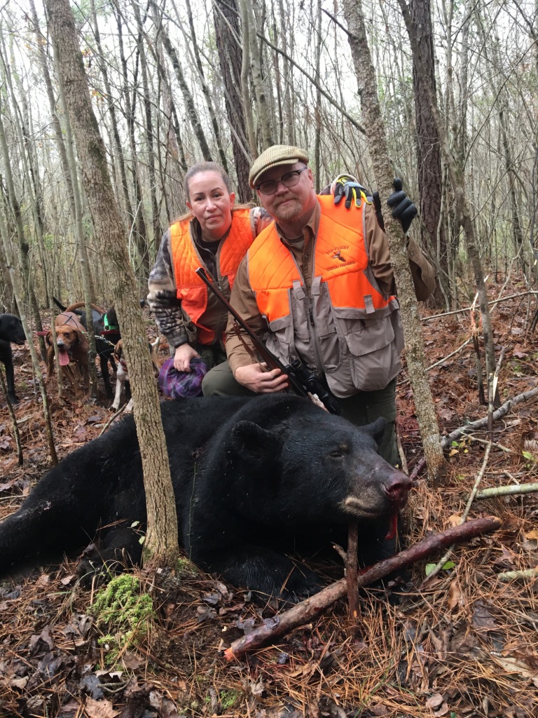 Me and Mama with NC bear.JPG