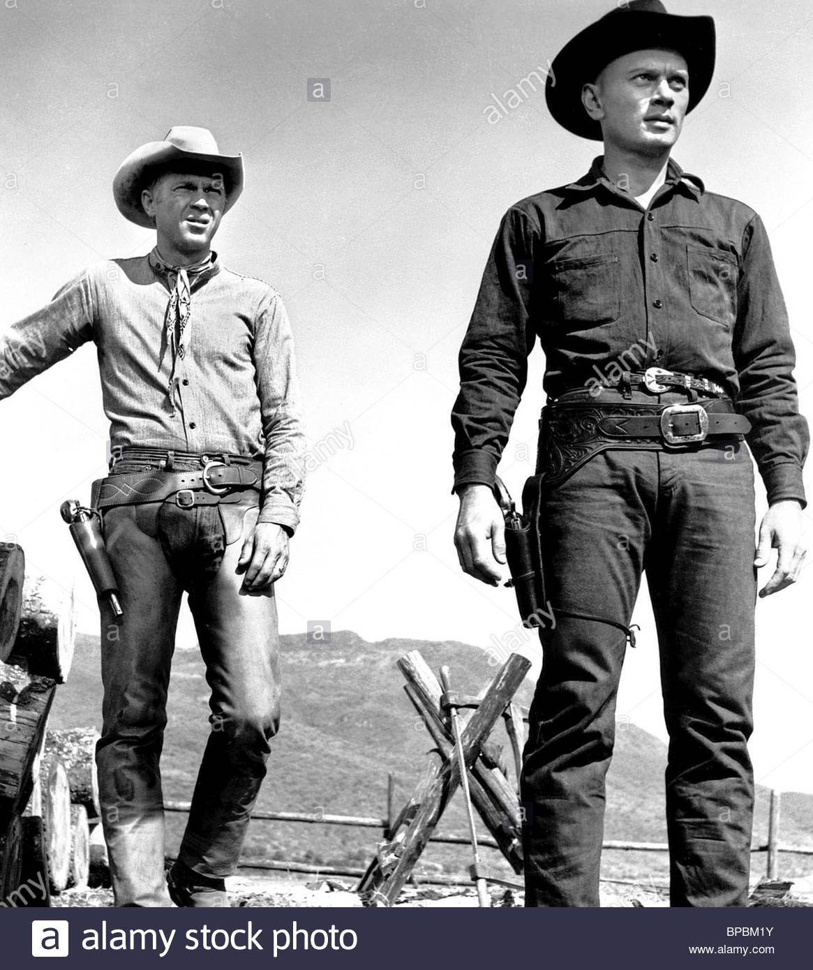 steve-mcqueen-yul-brynner-the-magnificent-seven-1960-BPBM1Y.jpg