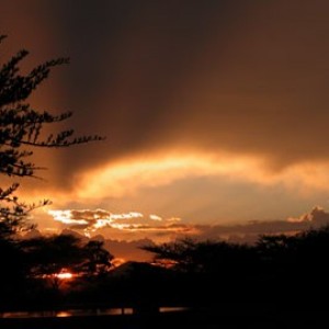 Sunset in Namibia