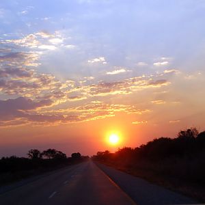 Sunset in Zambia