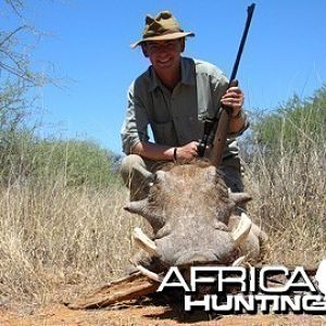 Hunting Warthog Namibia