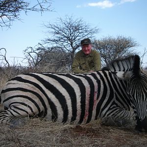 Hunting Burchell's Zebra in Namibia