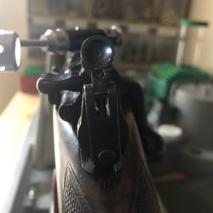 375 H&H by Holland & Holland Aperture sight windage adjustment