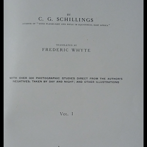 In Wildest Africa Book by C. G. Schillings