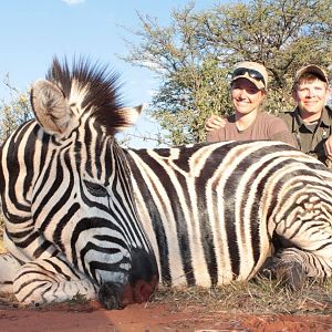 Hunting Burchell's Plain Zebra in South Africa