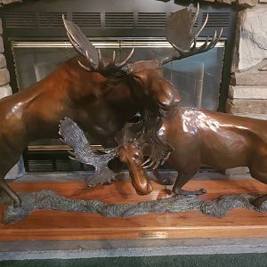 1995 Fred Hoppe Moose Bronze