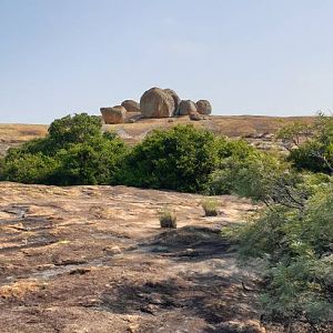 World's View, Rhodes grave in the Matobo National park Zimbabwe