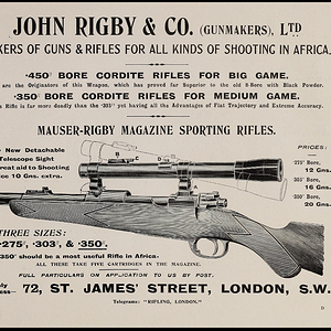 John Rigby Firearm Advertisement 1905