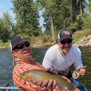 Fly Fishing Rainbow Trout Montana USA