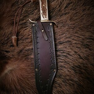 Bowie Style Knife & Sheath