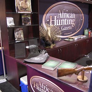 African Hunting Gazette booth at Safari Club Convention 2011